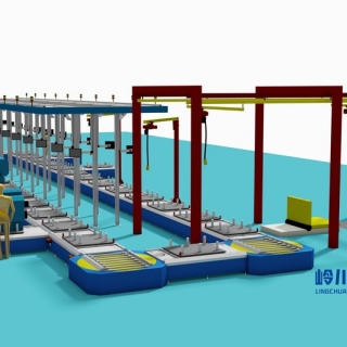 柴油发动机装配线